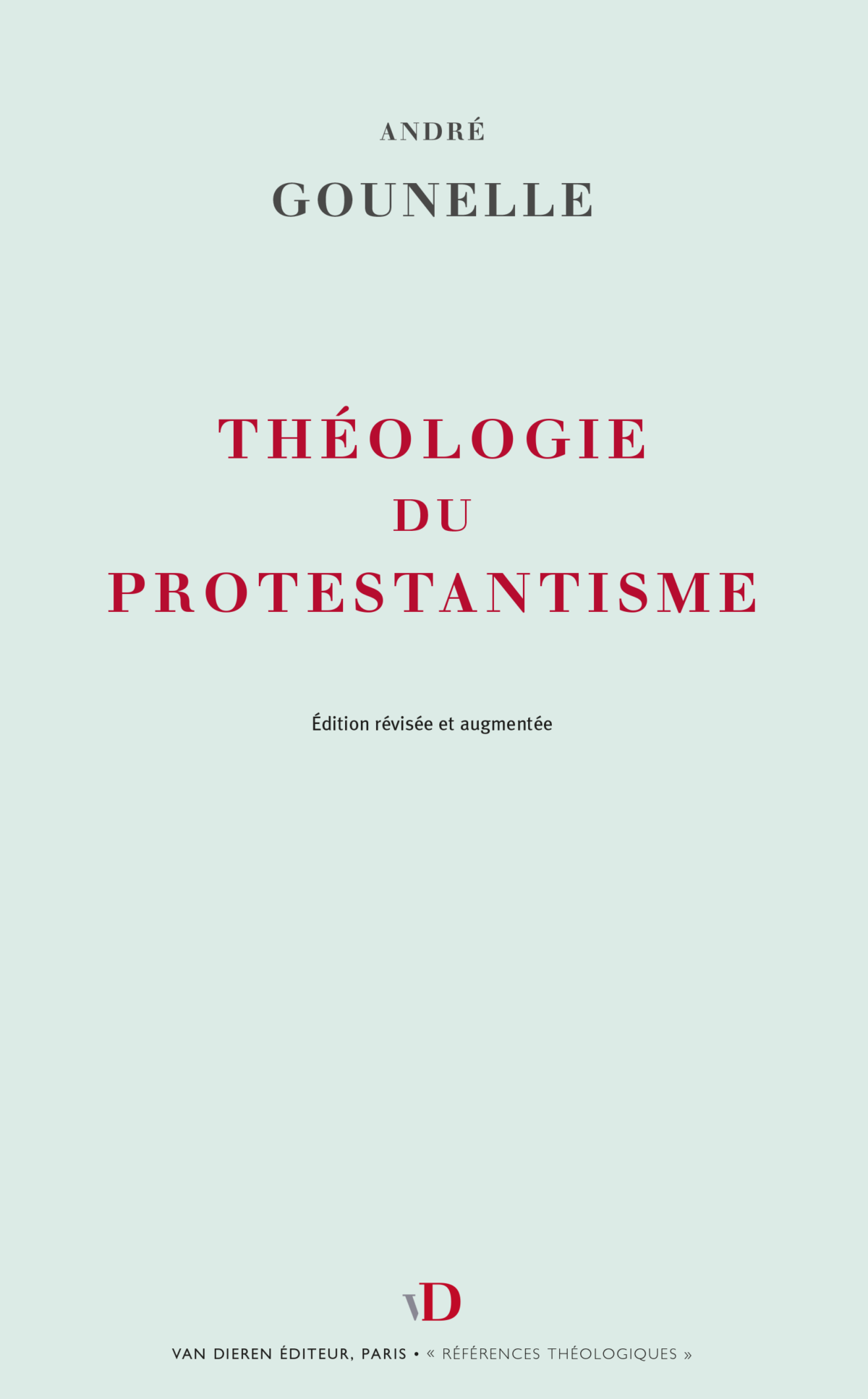 Couverture de Théologie du Protestantisme